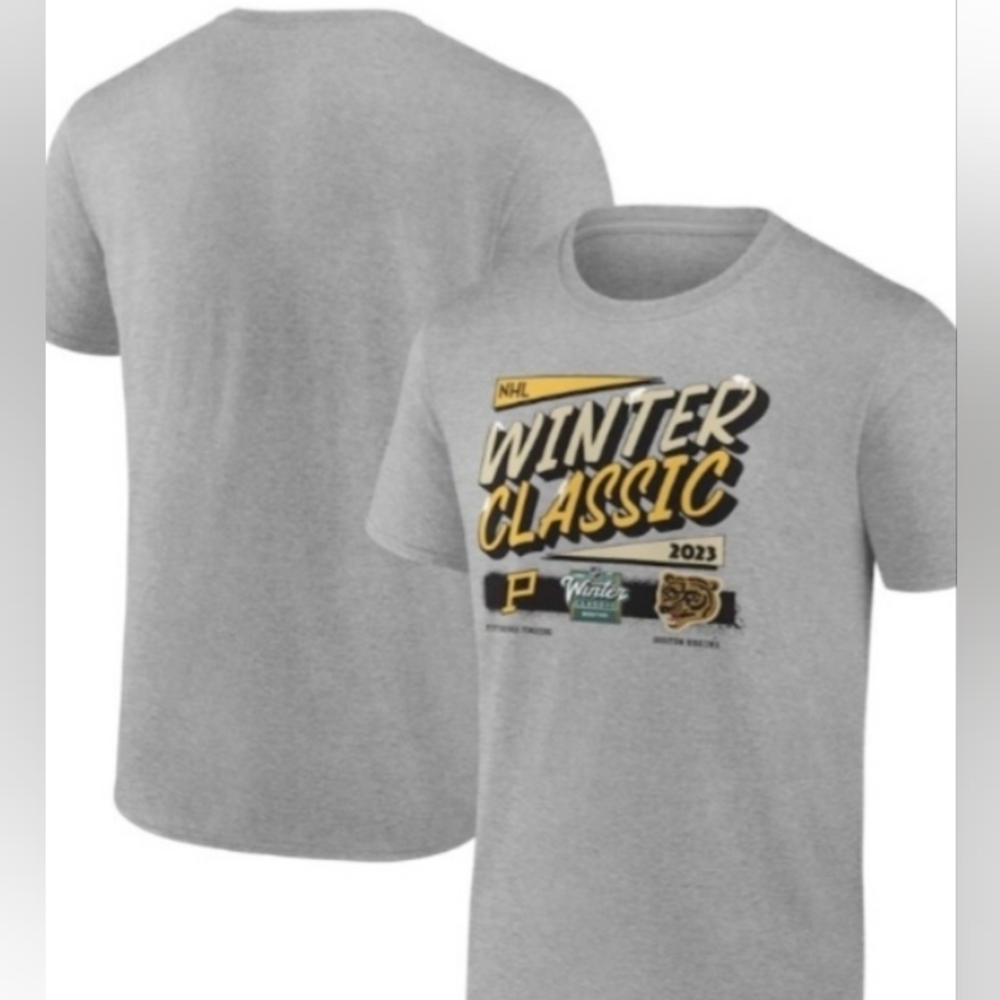 Boston Bruins vs. Pittsburgh Penguins Fanatics Branded 2023 NHL Winter Classic T